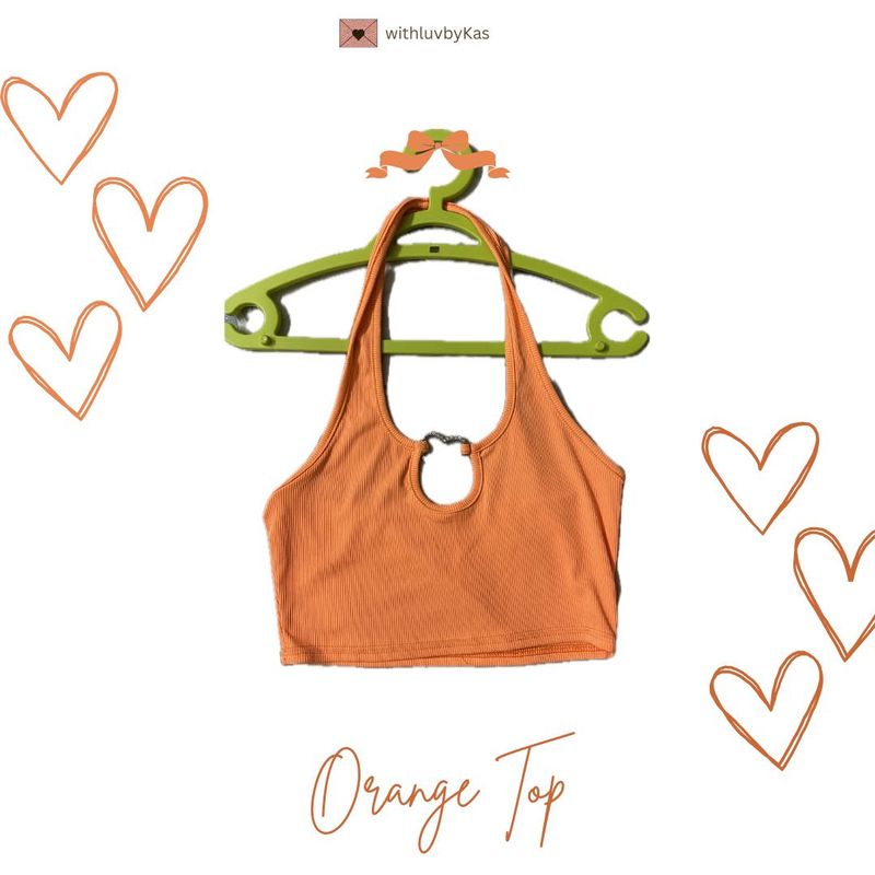 Orange bralette Top