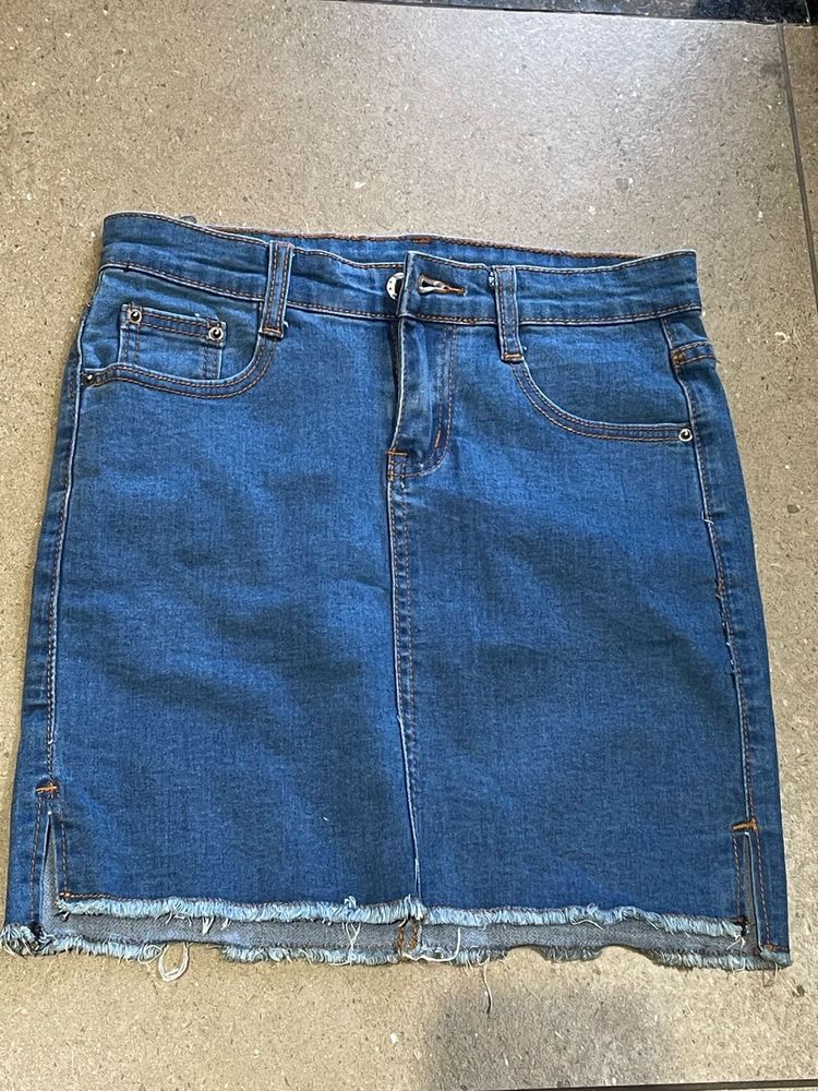 Short Denim Skirt