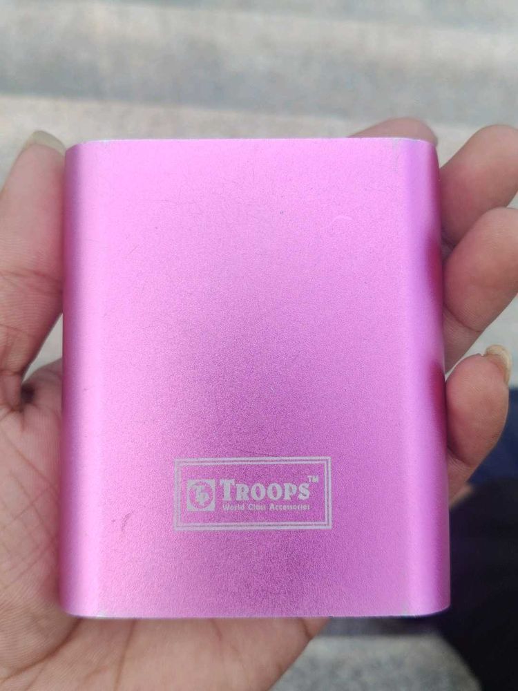 Pink Power Bank Capacity:10400mAh Working Conditio