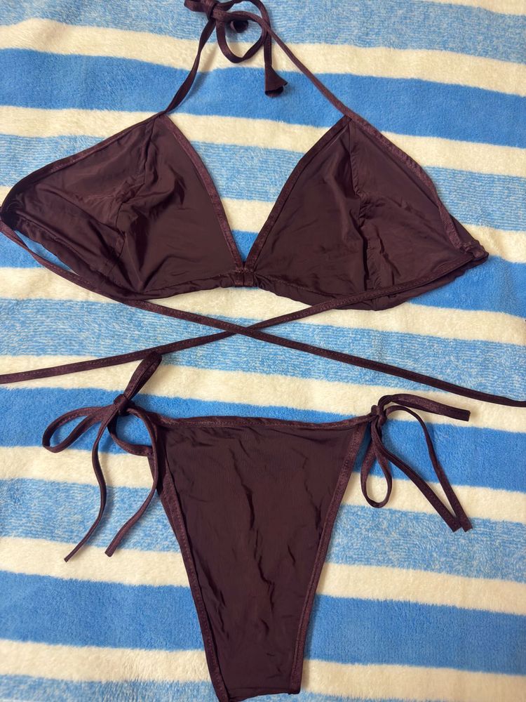 Dark Purple Bikini Set