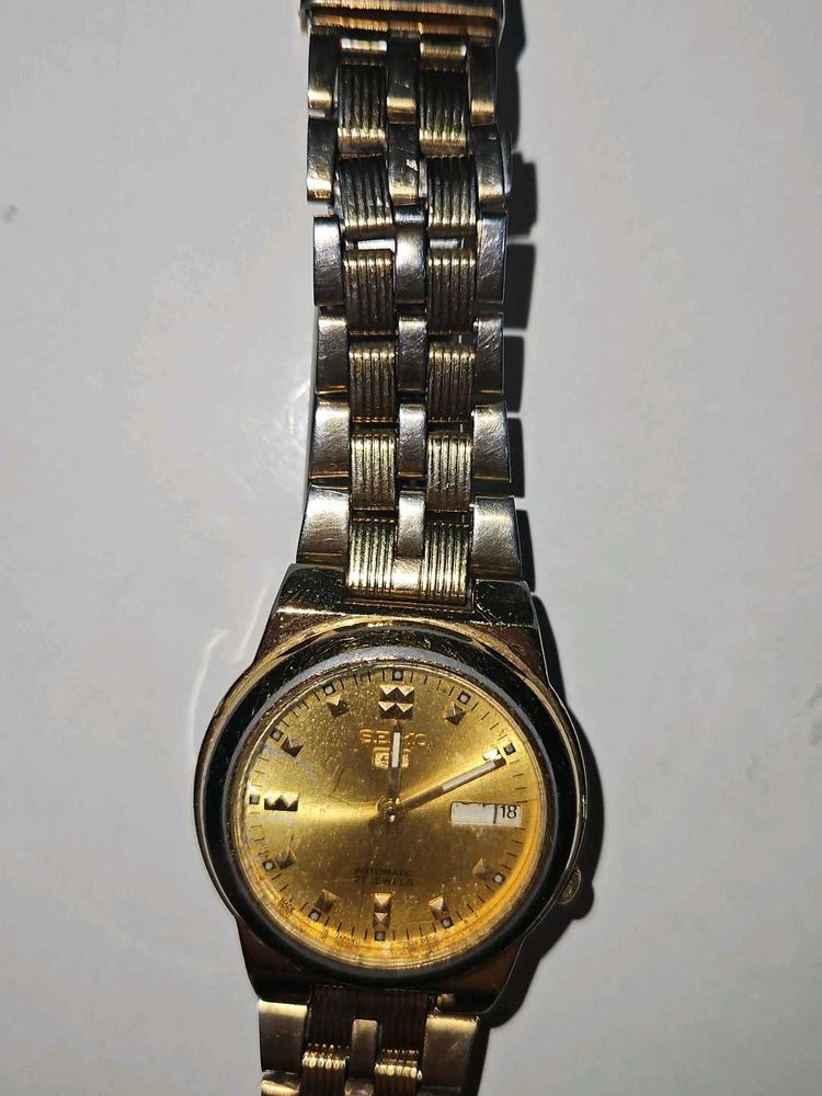 Seiko Automatic Gold Watch