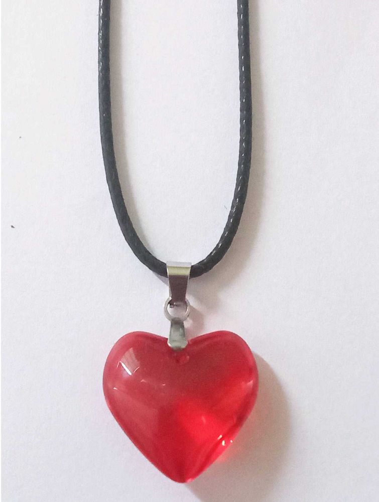 Red Heart Shaped Necklace