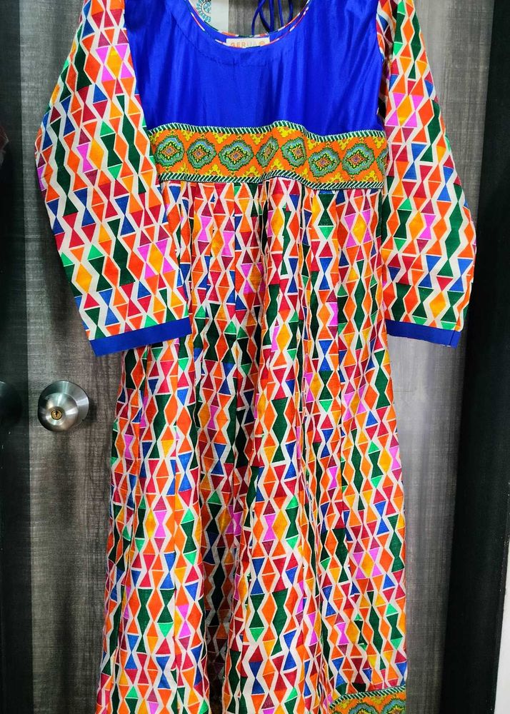 Gorgeous Multicolour Anarkali Size XL