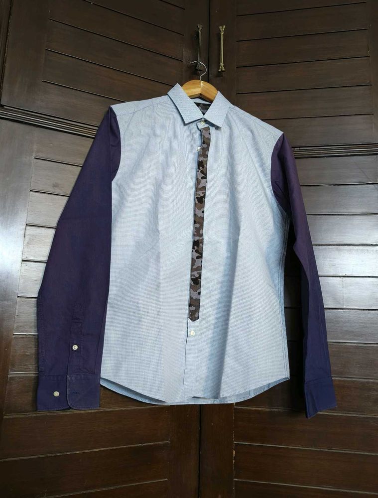 Mind Bridge Men Multicolored Checks Casual Shirt