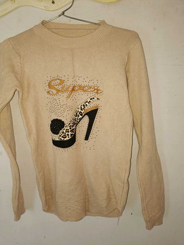 Stylish Beige Sweater