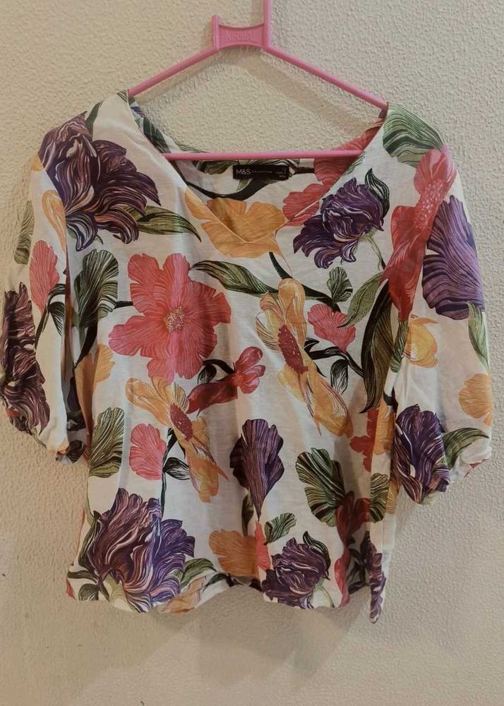 Marks&amp;Spencer floral print top