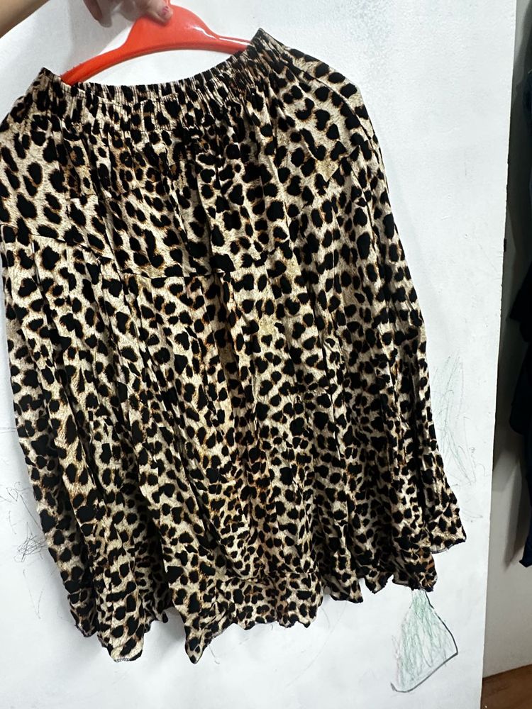 leopard Print Skirt