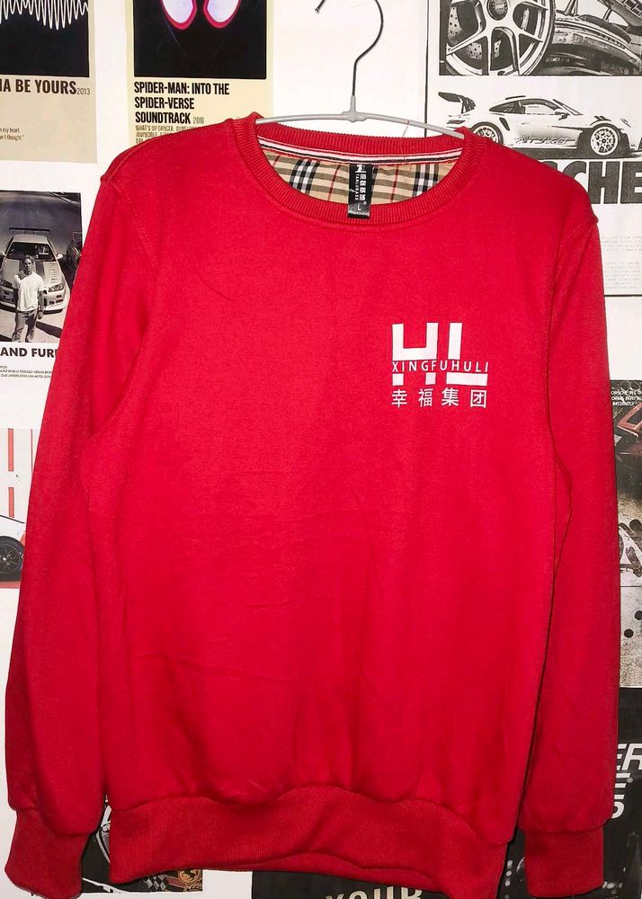 Red Graphic Sweatshirt