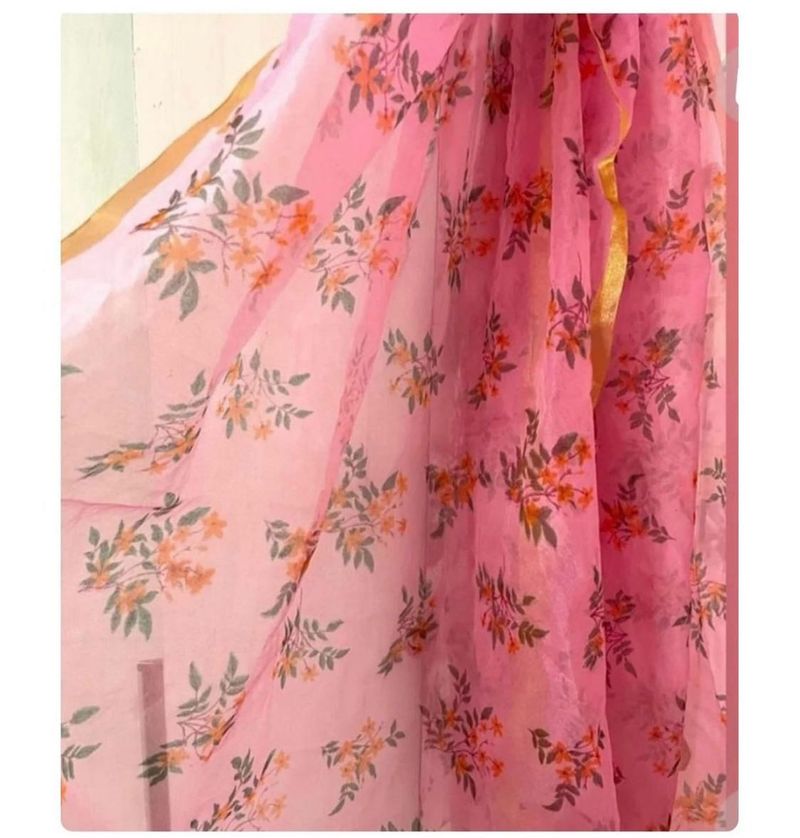New Chanderi Cotton Dupatta with Tasselled Border