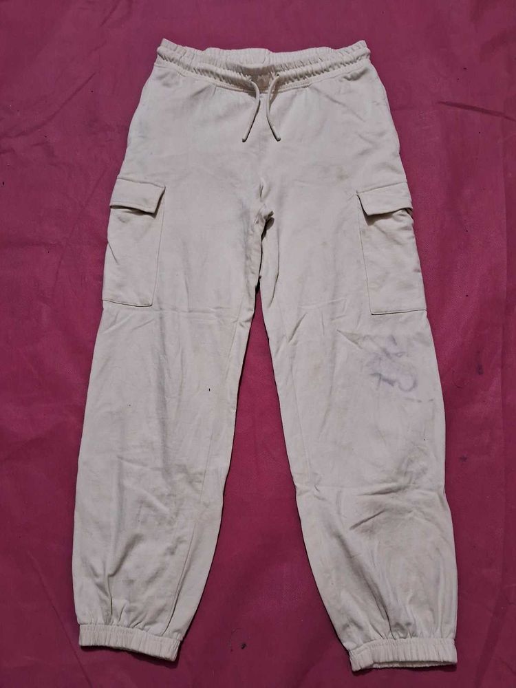 beige joggers XS size sweatpants trackpants
