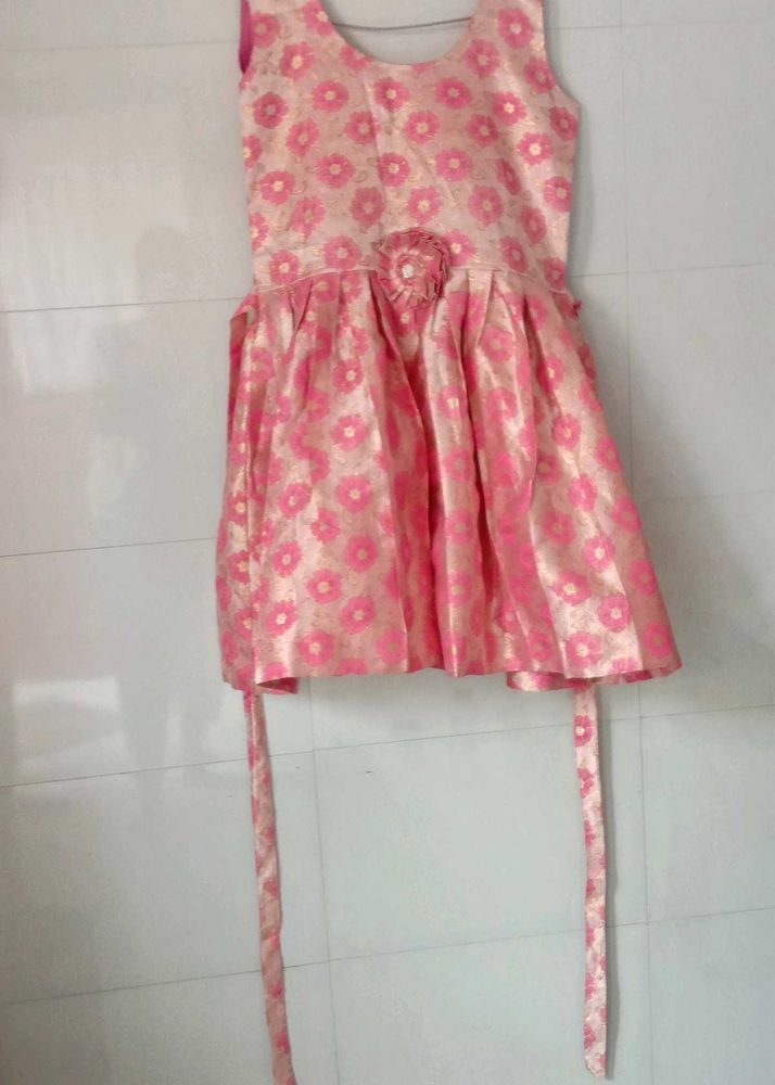 Cute Pink Floral Dress