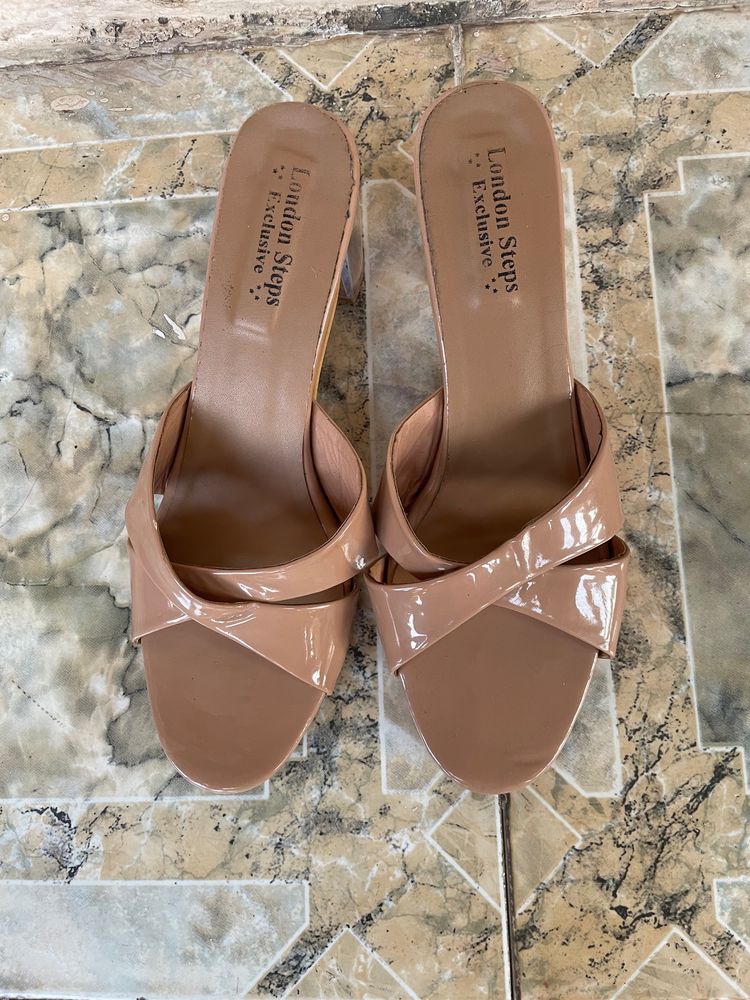 Transparent Block Heel