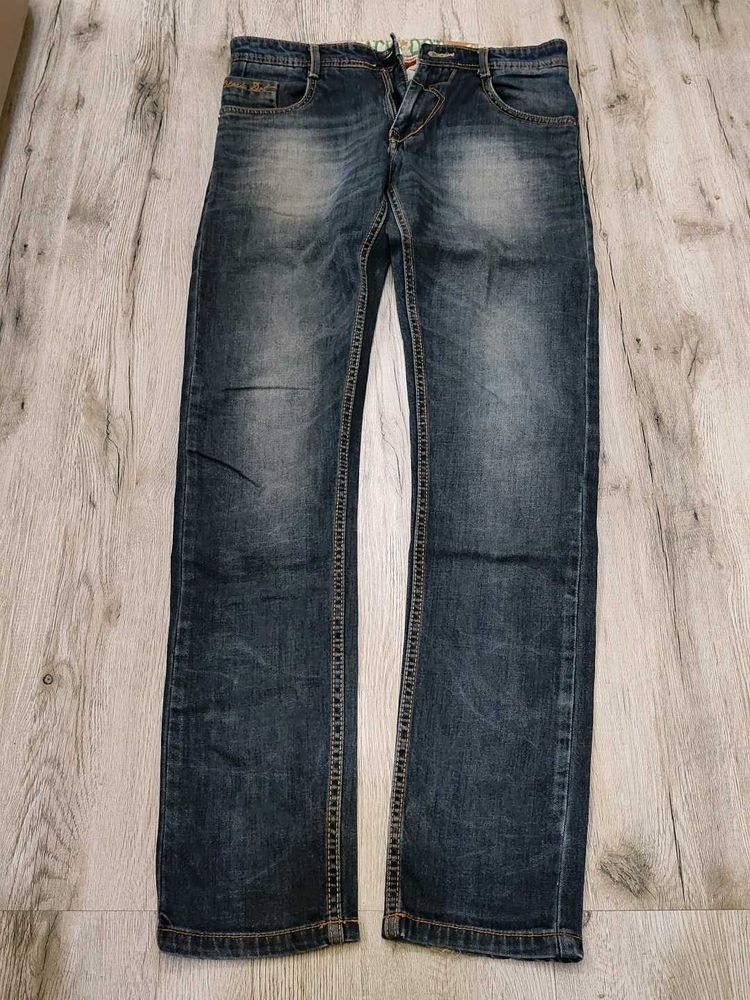 Sc8732 Black Dot Jeans Waist 32