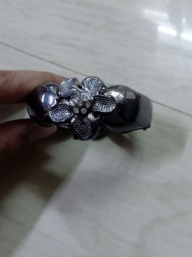 Silver Oxidised Bracelet