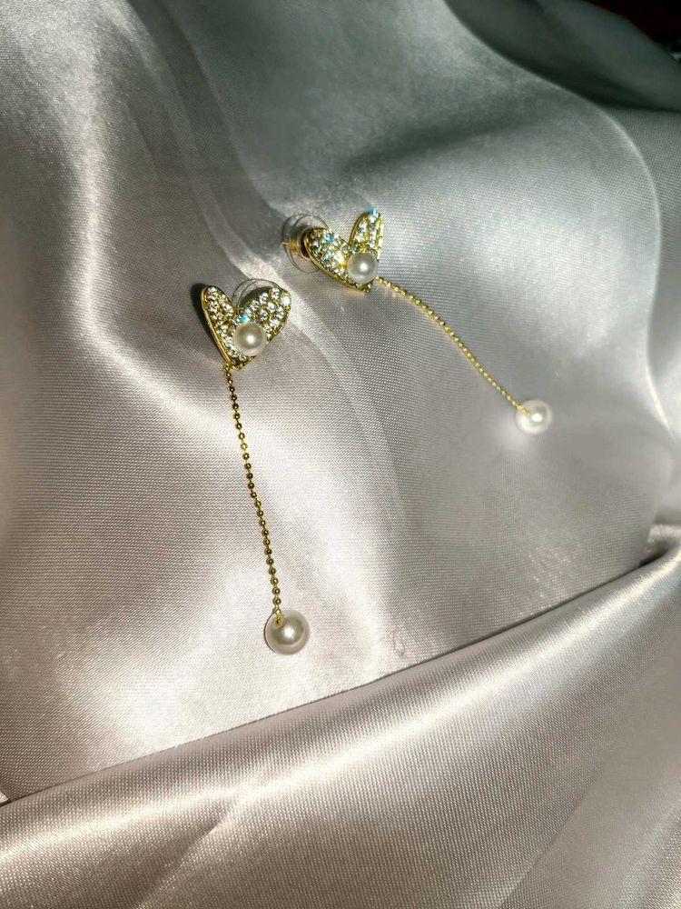 Heart Drop Earrings