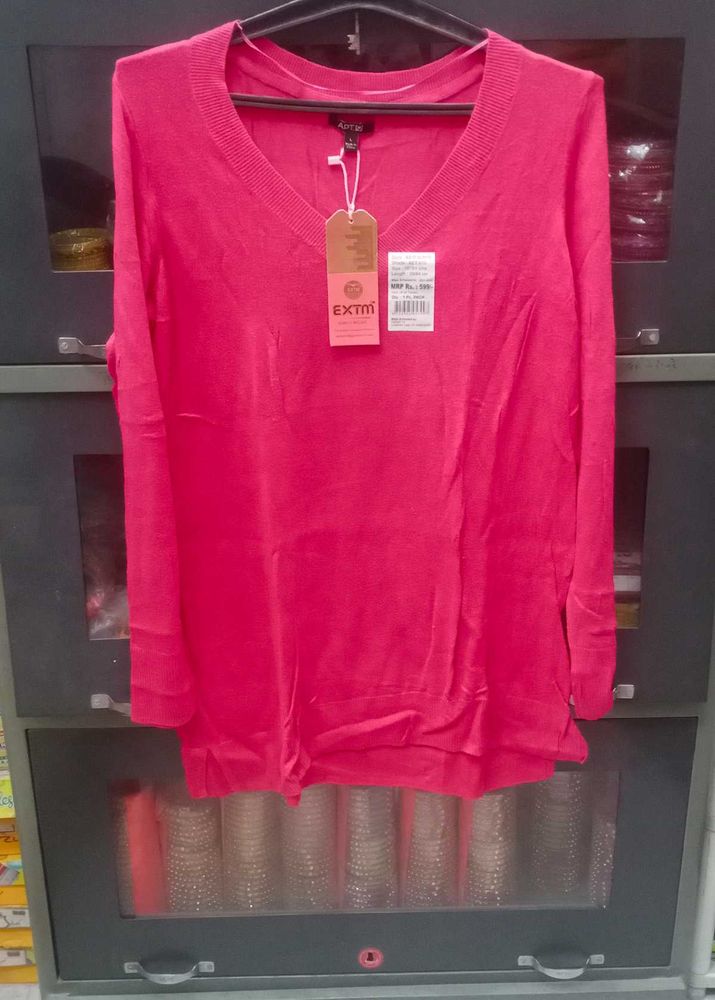 Coral Long Sleeve Sweater