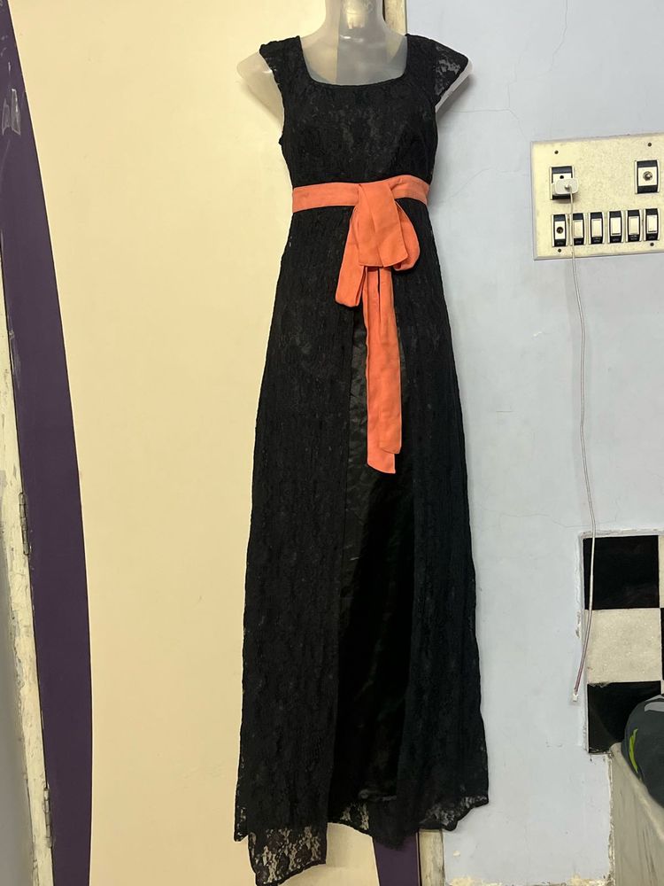 Elegant Black Lace Dress
