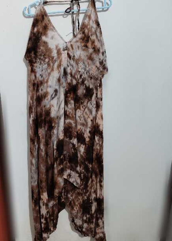 Tie-dye Halter Sundress