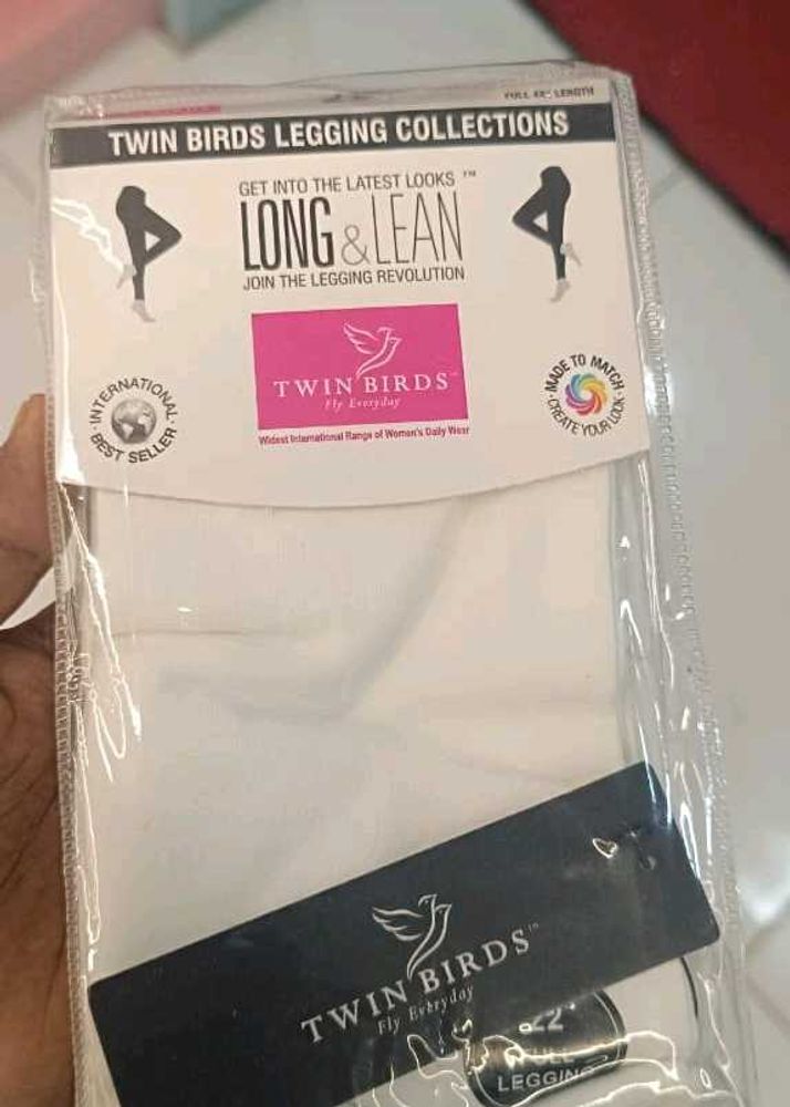 White Colour Kids Leggings...