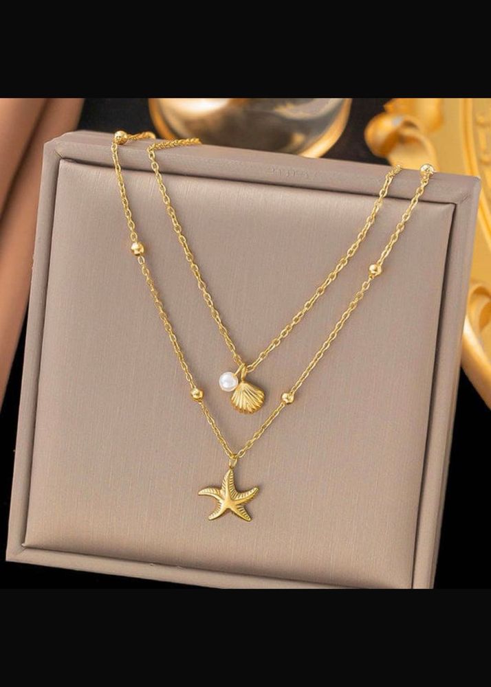 Layered Starfish Necklace