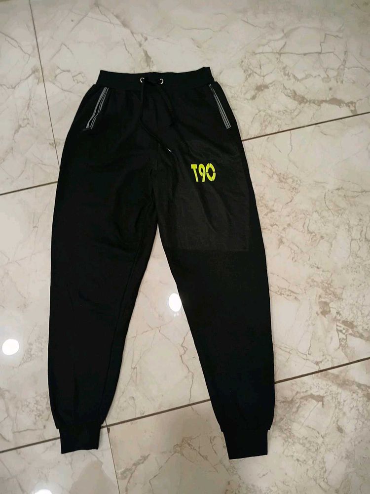 Men’s Black Track Joggers – Comfortable Daily Wear