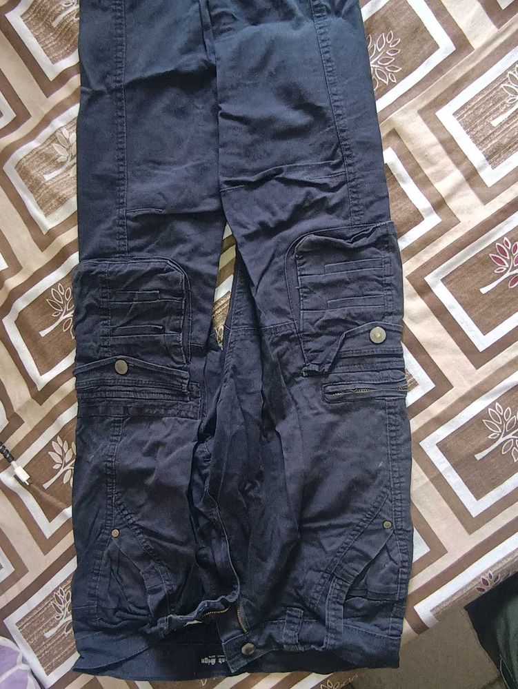 Dark Blue Cargo Pants