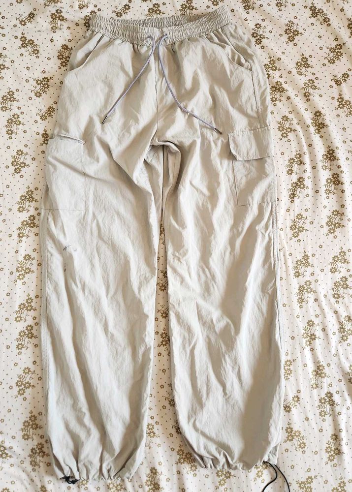 korean beige Cargo Pants