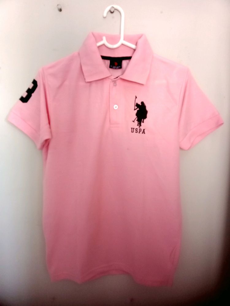 US POLO MATTY PINK T-SHIRT