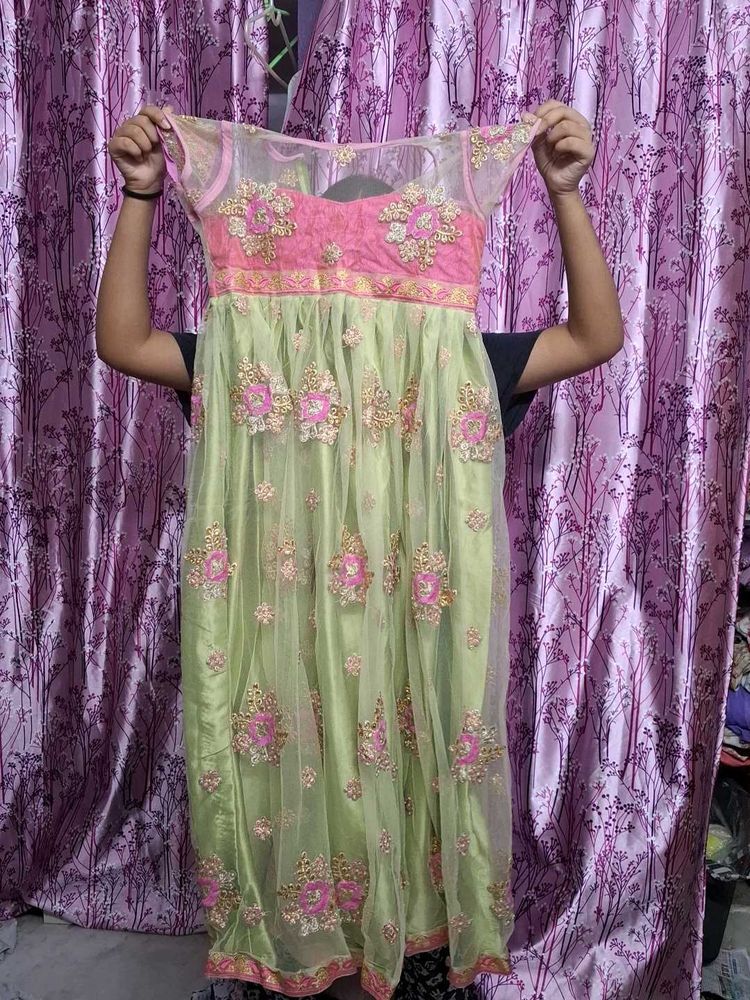 Elegant Embroidered Anarkali Dress