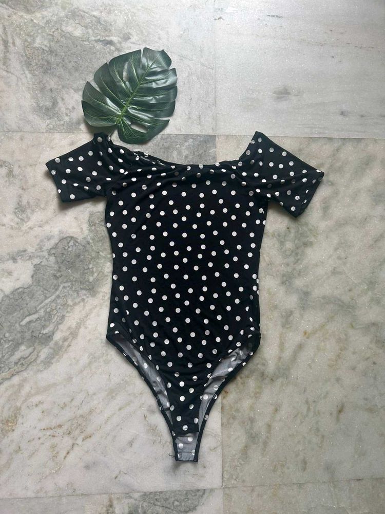 Polka Dot Bodysuit Top