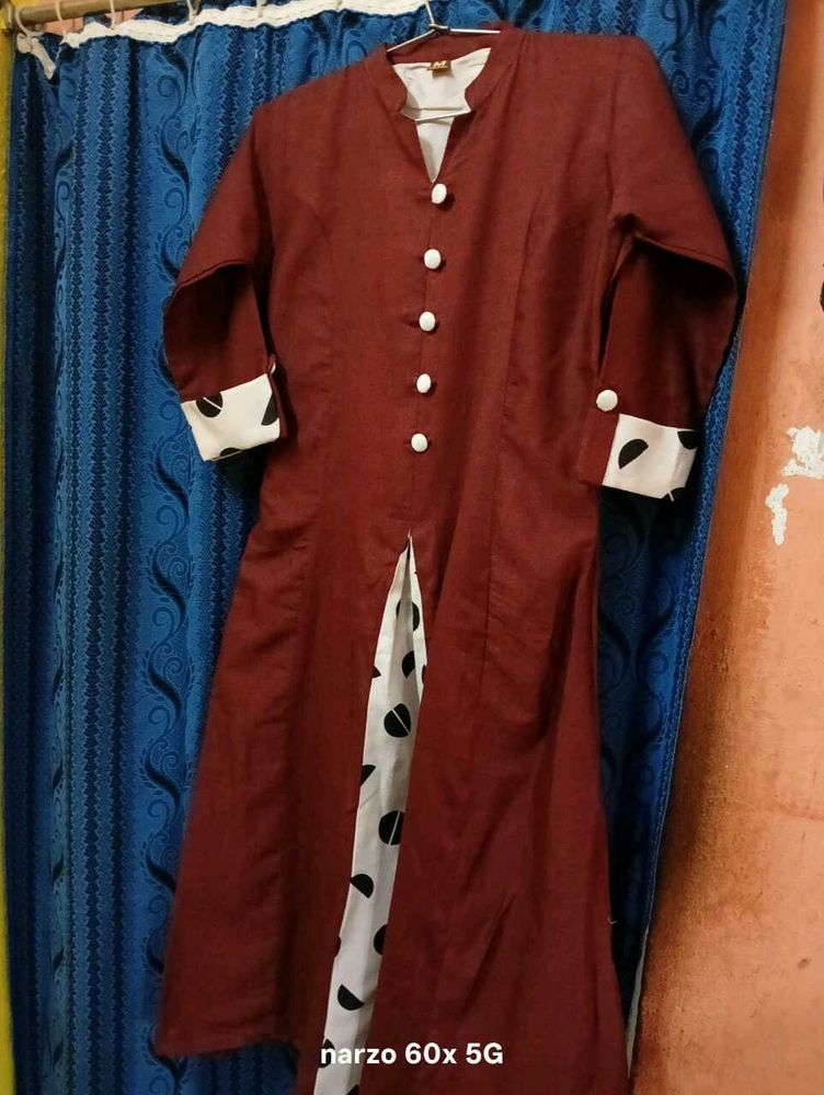 Maroon Kurta