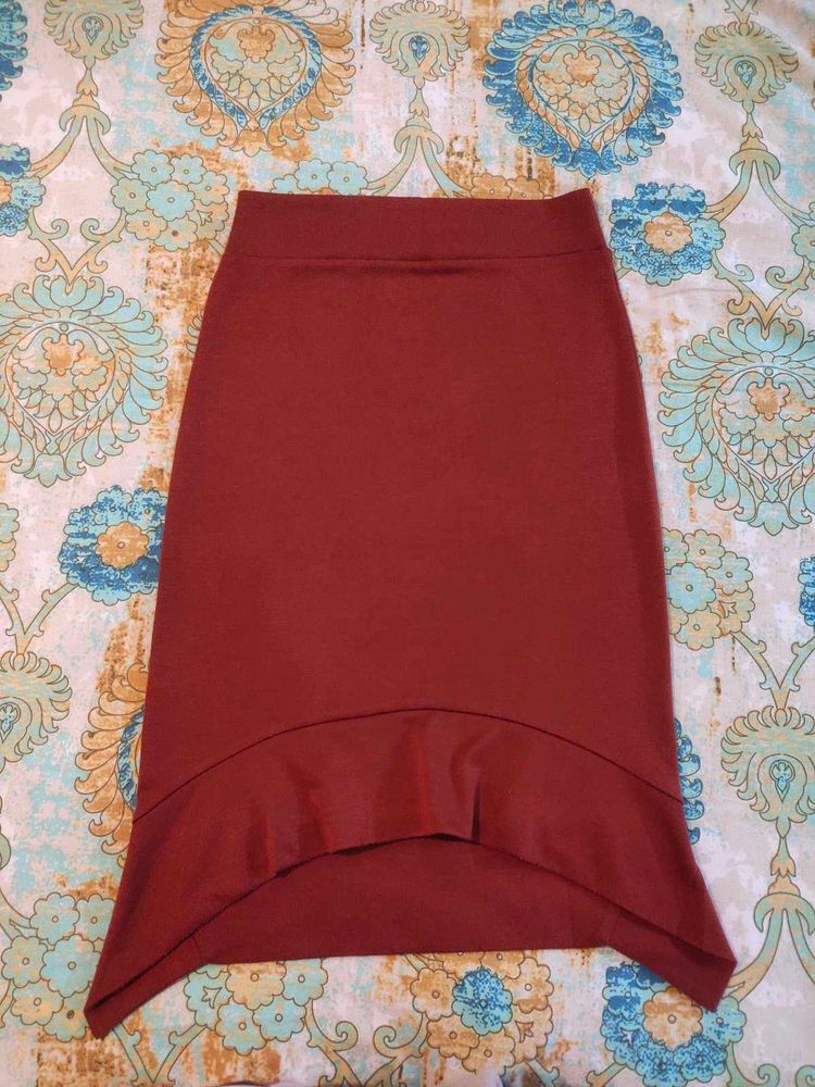 Office Short Skirt Women&#39;s Checked Fishtail Pocket