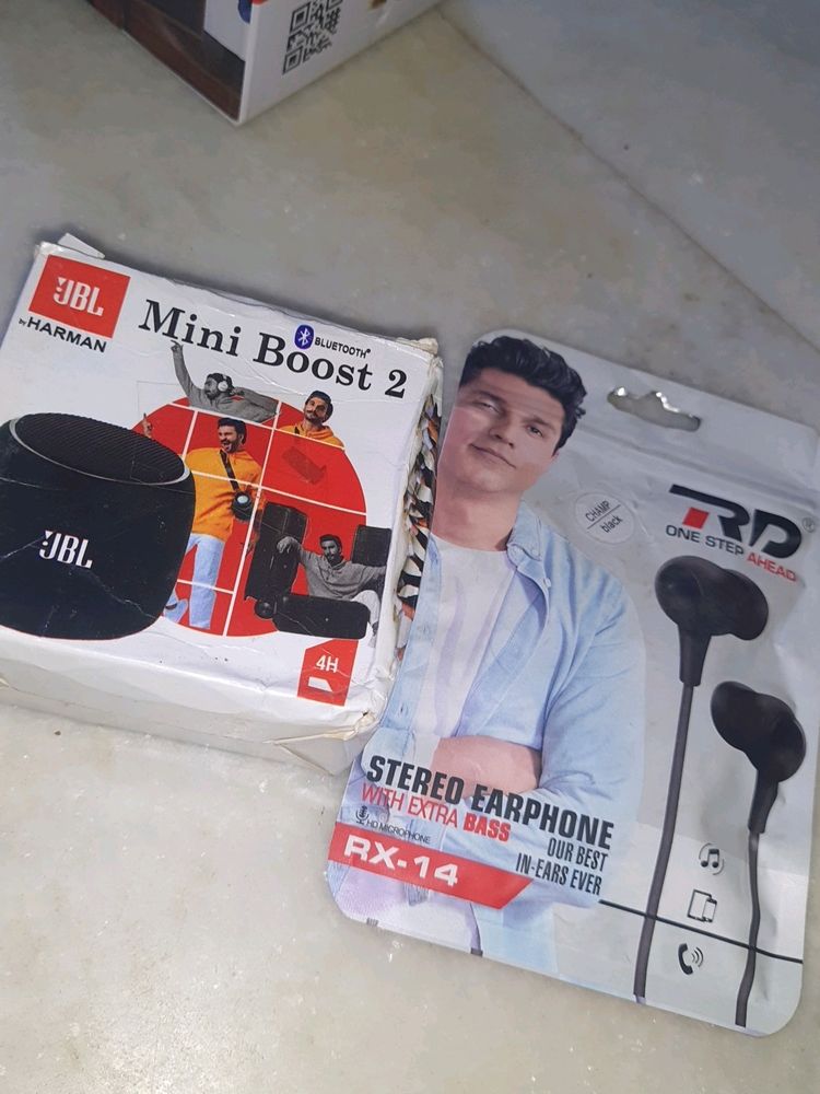 JBL MINI BOOST 2 SPEAKER + 1 EARPHONE FREE