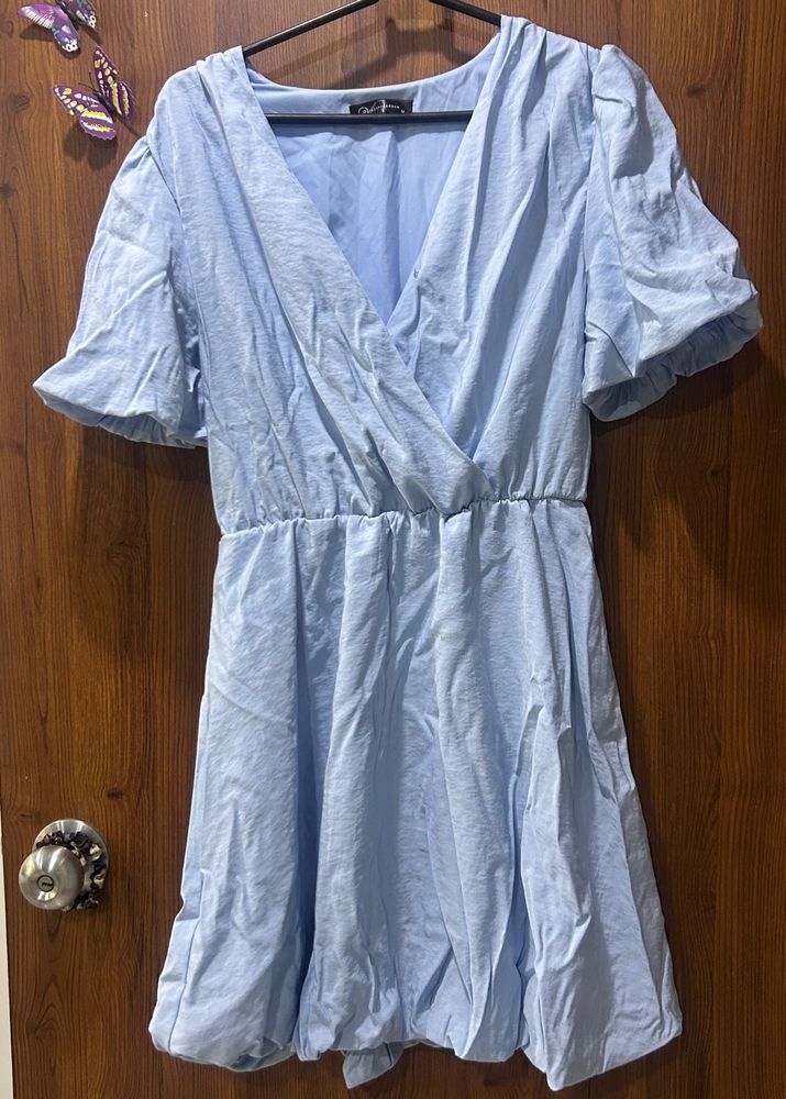 Cute Blue Mini Dress