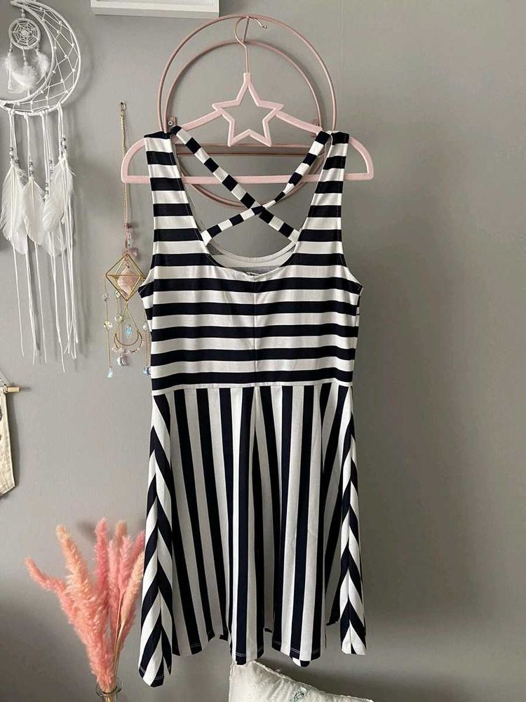 Striped Skater Dress