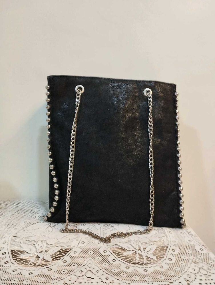 Studded Black Tote Bag🌸