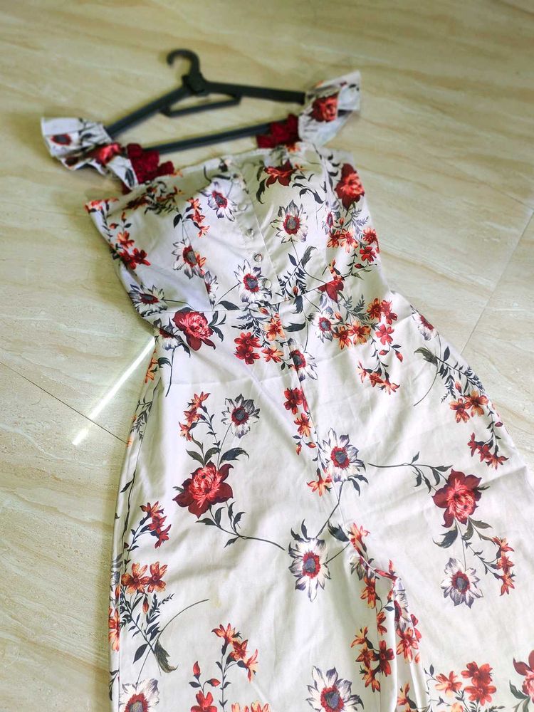 Floral Jumpsuit From Korea.
