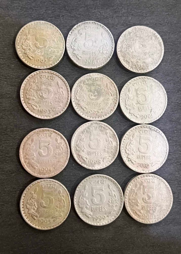 5 Ruppee Coin Year-1992 to 2003
