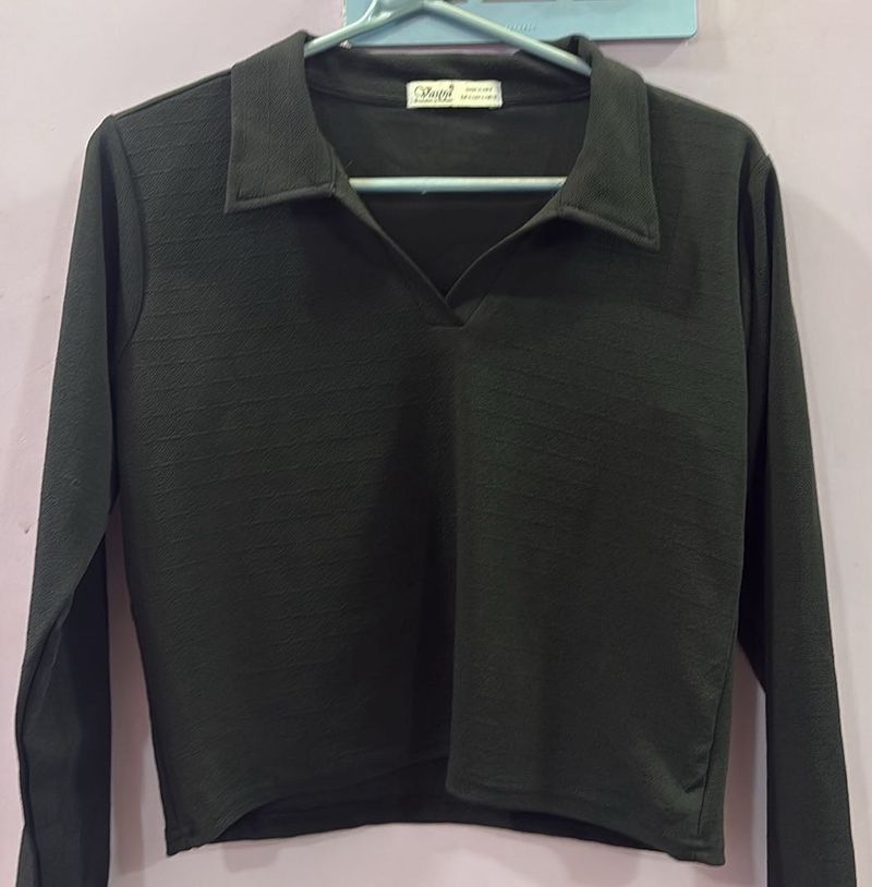 Stylish Black Long Sleeve Top