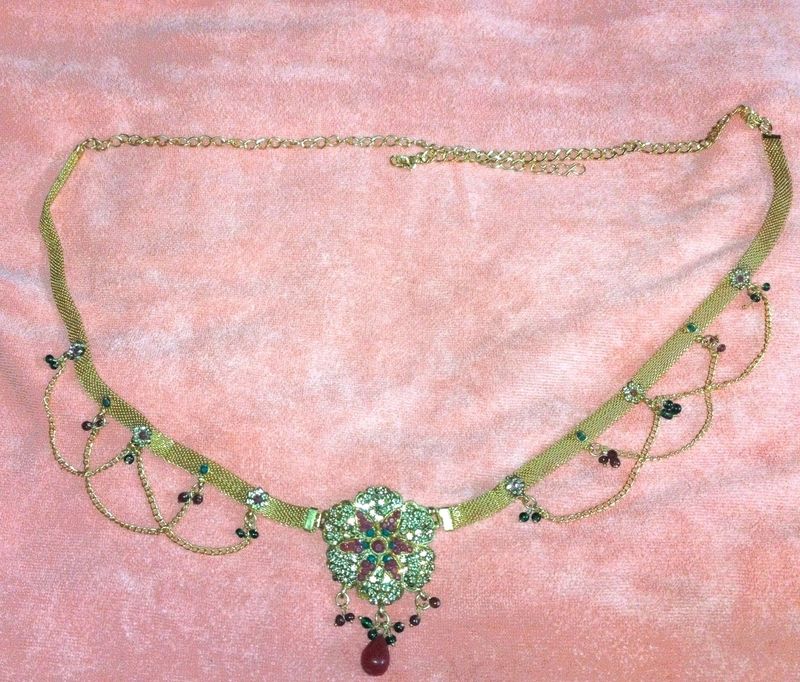 Vintage Rhinestone Chain Belt