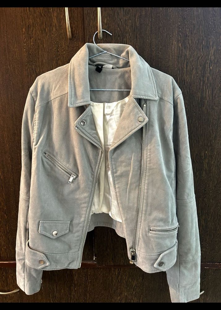 H&amp;M Suede Biker Jacket