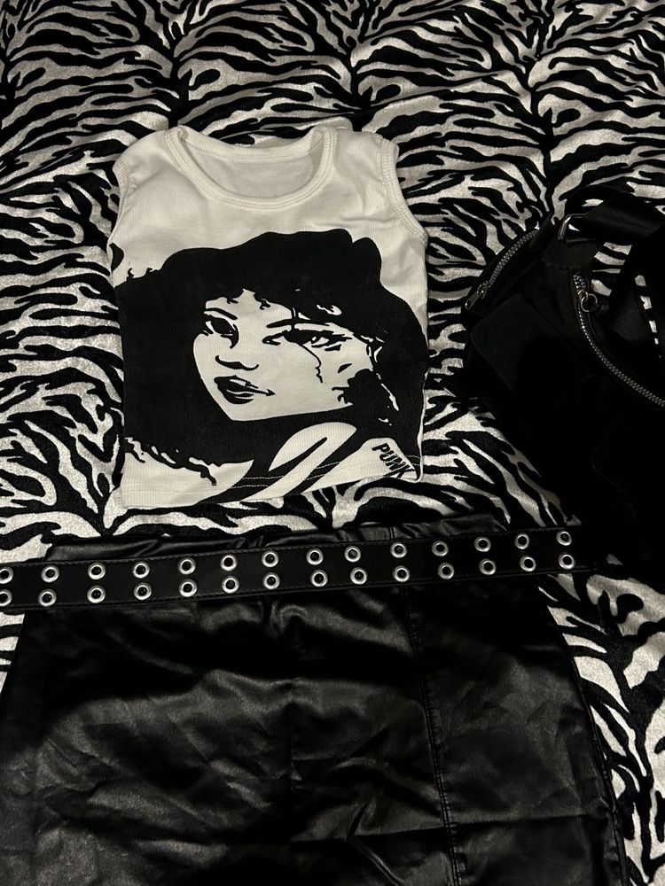 alt punk graphic tank top
