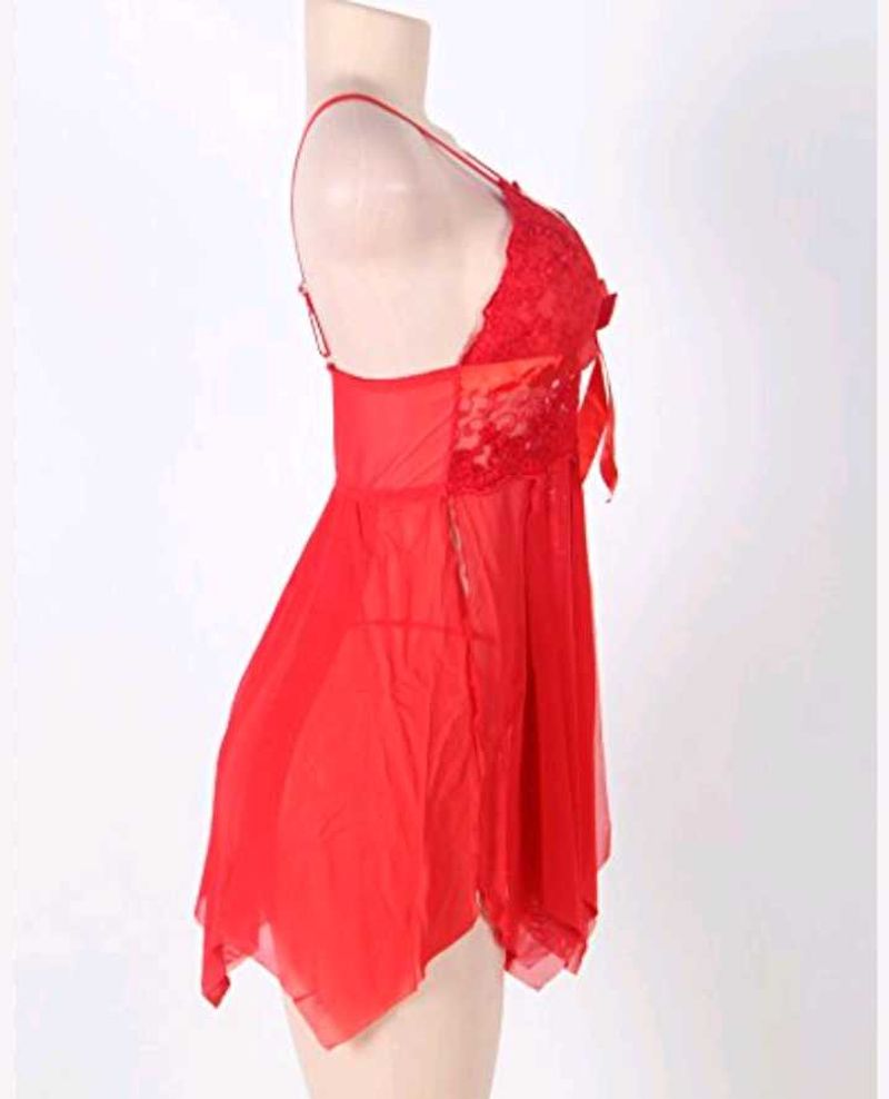 Red Lace Lingerie Babydoll