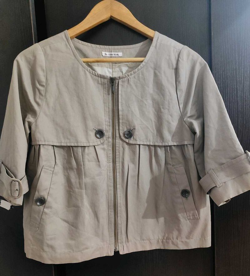 Crop Trench Jacket