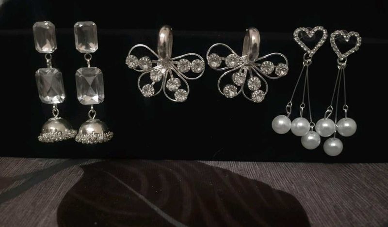 New 3 pairs of Elegant Dangle Earrings