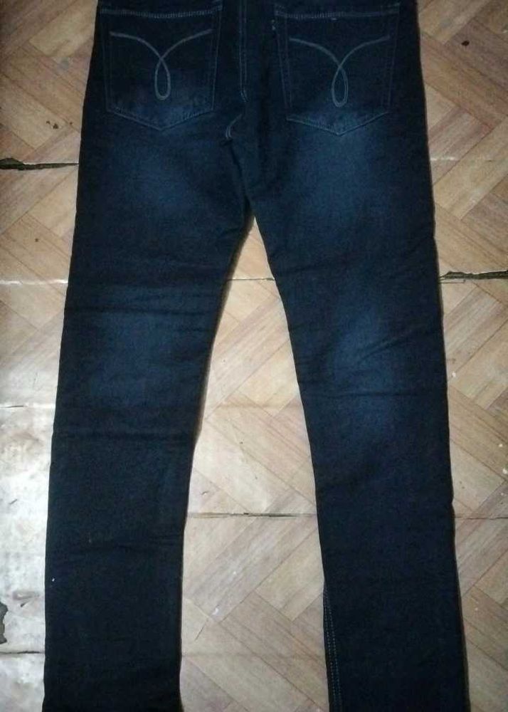 Dark blue jeans