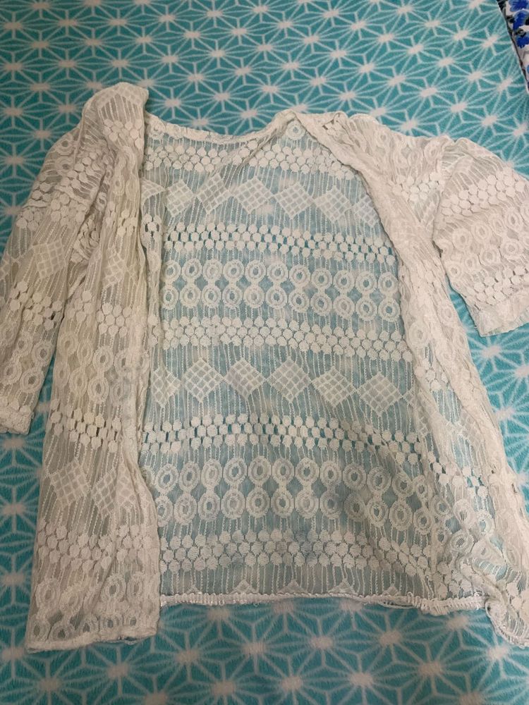 Order Now🩷 Lace Open Front Cardigan