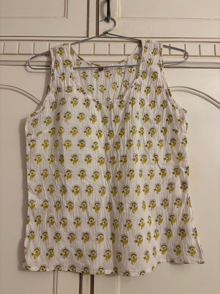 anokhi Printed Sleeveless Top