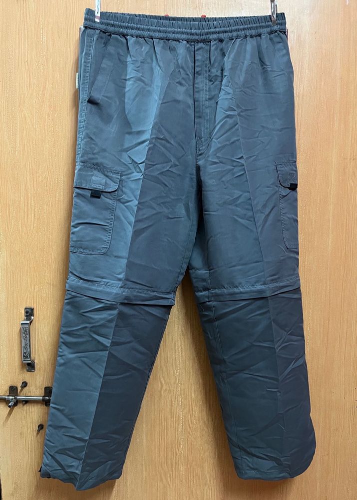 Relaxed Fit Grey Joggers For Men