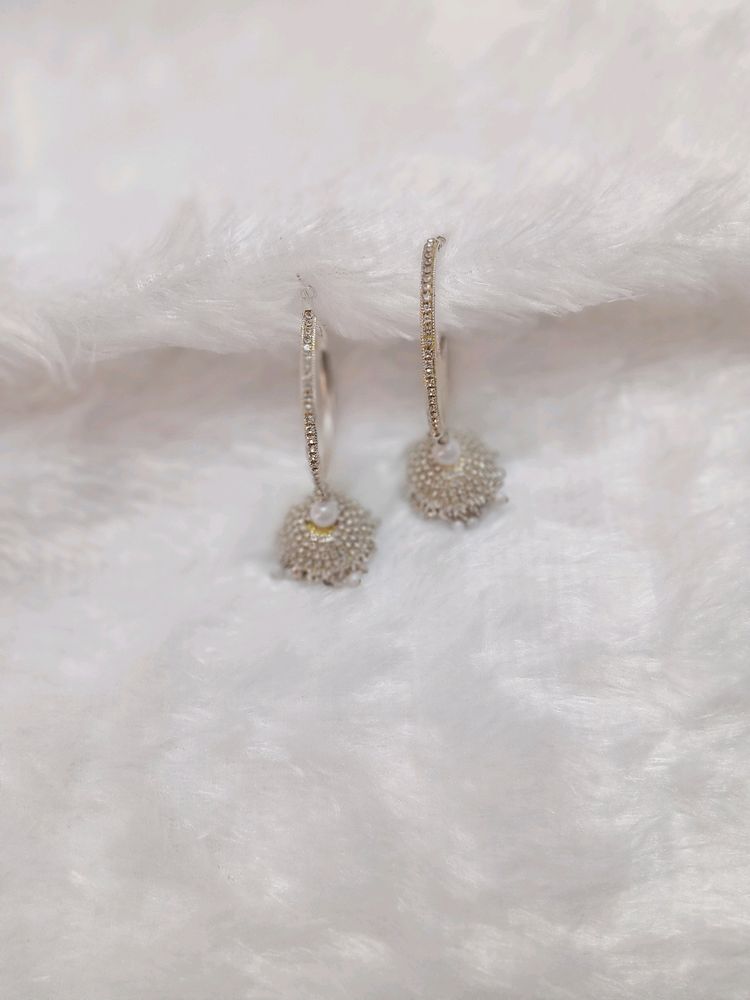 Jhumka With Hair Clutch Combo